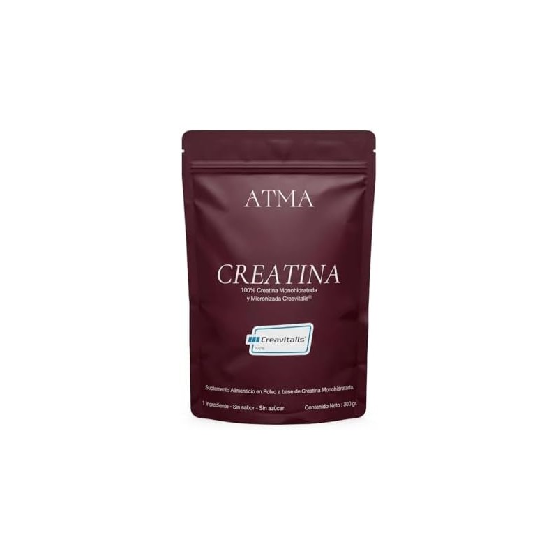ATMA Creatina Monohidratada 300g Pura Creavitalis® 60 Porciones