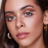 Apooliy 2pcs Eyeliner,Hochpigmentierter Eyeliner-Stift,Glatter cremiger Eyeliner,Wasserfester weißer Eyeliner,Langlebiger schwarzer Eyeliner，Braun