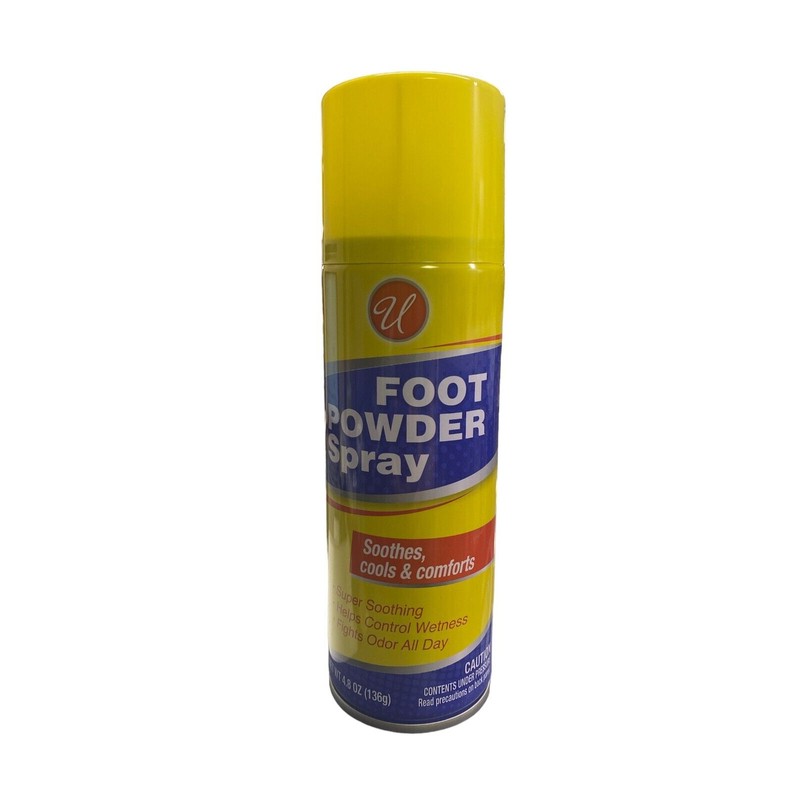U Foot powder spray soothes, cools & comforts fights odor