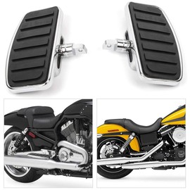 Adjustable Motorcycle Floorboards Rear Passenger Foot Pegs Footboard Pedals Compatible with Harley Sportster 883 1200 (Stripe Pattern Rear Floorboard)