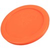 Pyrex 7200-PC 2 Cup Orange Food Storage Replacement Lid (2-Pack)