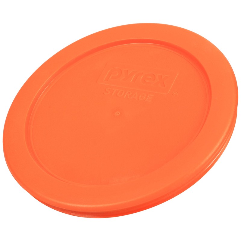 Pyrex 7200-PC 2 Cup Orange Food Storage Replacement Lid (2-Pack)