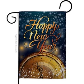 Angeleno Heritage G135335-BO 13 x 18.5 in. Countdown New Year Garden Flag with Winter Double-Sided Decorative Vertical Flags House Decoration Banner Yard Gift