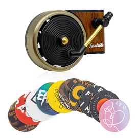 ZOKYUYS Record Player Air Freshener Car Vent Clip - Retro Record Player Design with 10 Pieces Aromatherapy Tablets Replacement Pads - Car Fragrance Diffusers Inter Decor Accessories