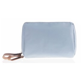 Kososuru Small Makeup Bag for Purse Portable Waterproof Cosmetic Bag Travel Makeup Pouch for Women (Grey, Square)