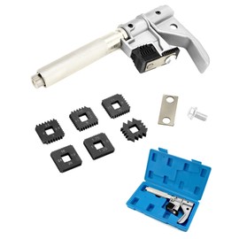QWORK 7402 Universal Outside Thread Chaser, Heavy Duty Thread Repair Tool for 1-1/4" to 5" O.D, 1 Set