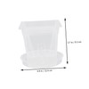MERRYHAPY 5sets Transparent Orchid Pots with Drainage and Trays Breathable