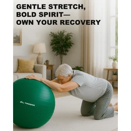 Trideer Exercise Ball for Physical Therapy, Yoga, & Workout Fitness - Core Strength, Balance & Flexibility