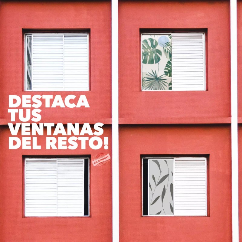 J.H. Company Tapiz Vinil Adherible Ventanas 2m X 45 Cm