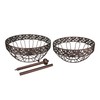 ROSYLINE 2 tier fruit basket, fruit bowl, multi-purpose kitchen and