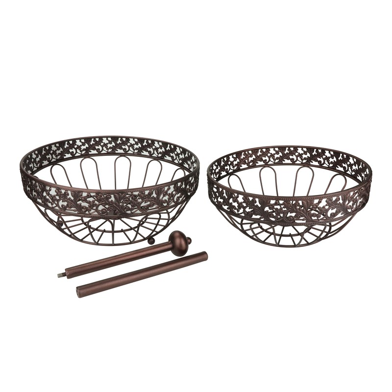 ROSYLINE 2 tier fruit basket, fruit bowl, multi-purpose kitchen and