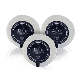 Pleat Wrapped Mini Hotel Soap Luxury Bath Soaps Travel Small Bath Soap Mini Soaps Bathroom Soap Round Hotel Bar Soap Individually Wrapped Elite 15 Gram Soap for Guest House Hotels B&B Pack of 400