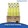 (32 Rolls) 3 1/8 x 180 Yellow Thermal Paper Receipt