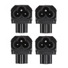 4PCS IEC320 C6 to IEC320 C5 Power Adapter Plug and