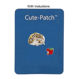Hedgehog Eating an Apple Cute Animal Embroidered Iron on Patches