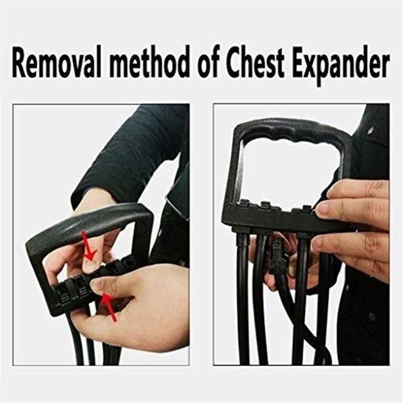 Chest Expander Chest Exerciser for Men - 5 Fitness Tube