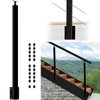 Gyykzz Side Mount Stair Post 44"x2"x2", Left Side 33° Drill
