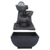 LED Illuminated Tabletop Waterfall Flowing Water Fountains with Ball for