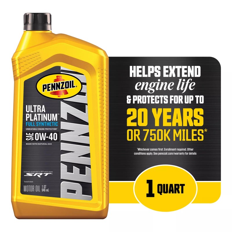 Pennzoil Ultra Platinum Full Synthetic 0W 40 Engine Oil 1