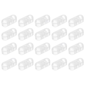 uxcell Blind Chain Connector 30Pcs Plastic Bead Ball Chain Cord Connectors for Roman Roller Shades Bead Blinds Curtain Beaded Chain Fit 4.5mm Bead Transparent