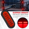 Linkitom 6 Inchs Submersible Oval LED Stop/Turn Trailer Tail Light
