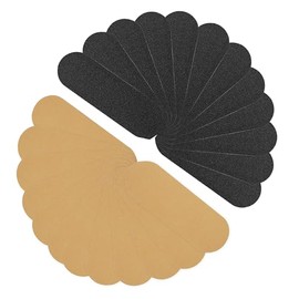 Recambio de archivo Pedi de acero inoxidable, grano 100 y 180, almohadillas de repuesto de pedicura, almohadilla de raspador de pies con pegamento ext