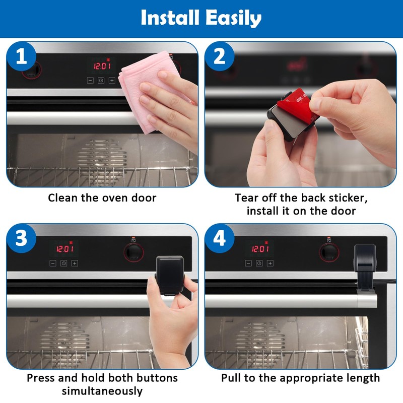 Windspeed Childproof Oven Door Lock 2 Pack Updated Oven Front