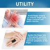 FAMALL 5Pcs Finger Splint and 5Pcs Finger Sleeve, Clear Trigger