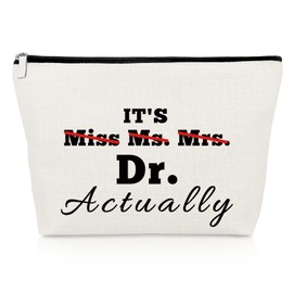 Doctor Graduation Gift for Women PhD Appreciation Gifts Makeup Bag Thank You Gift Medical School Graduation Gifts Cosmetic Bags Doctor Retirement Gifts Christmas Birthday Gifts for Doctors