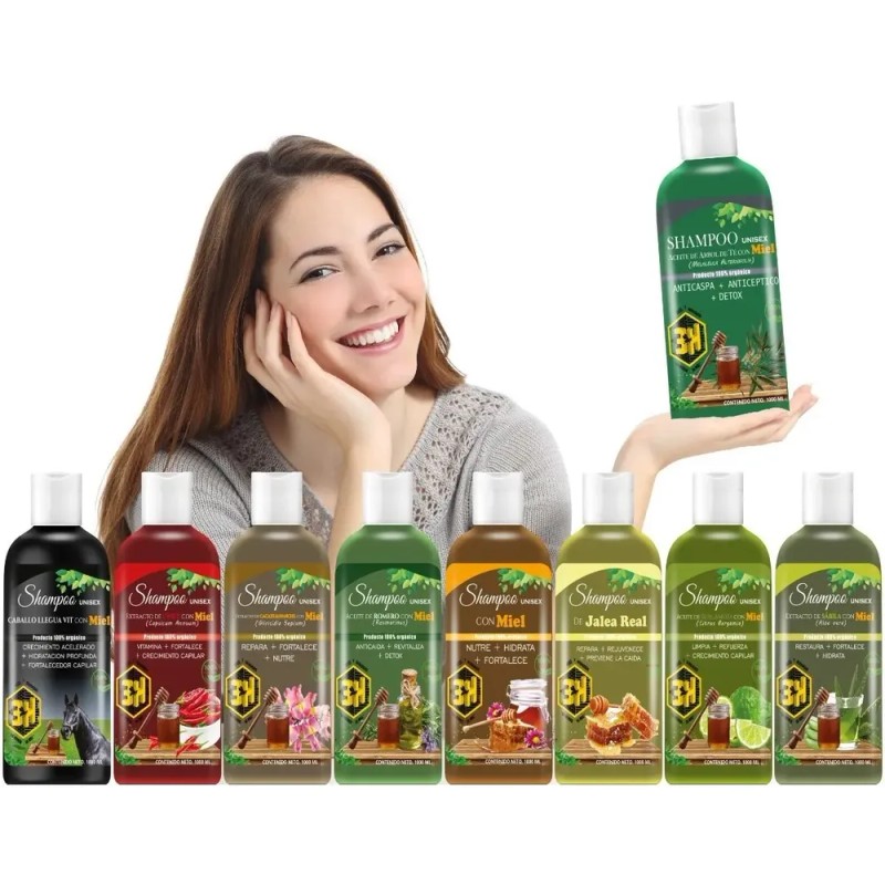 Shampoo Árbol De Té Con Miel Détox 500ml Vivonatural 3h