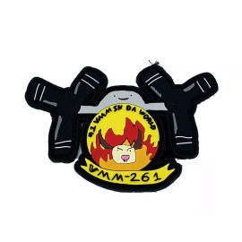 VMM-261 Raging Bulls #1 VMM in da World PVC Patch - With Hook and Loop, 4"