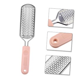 FRCOLOR 2pcs Stainless Steel Foot File Callus Remover Dead Skin Exfoliator Ergonomic Pedicure Tool for Soft Feet and Sturdy Design