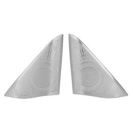 2 Pcs Car Door Speaker Cover Trim Stickers Aluminium Alloy Replacement for Benz E Class W212 2013‑2016