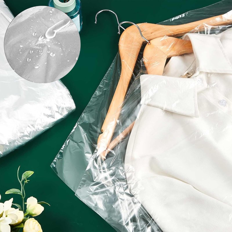 Plastic Clothes Covers 30 Pack - 39.4 Inch (60x100cm) Hanging