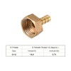 sourcing map Brass Hose Barb Fitting Connector, 8mm Barb G1/2