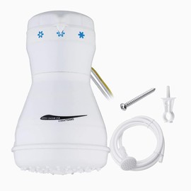 Instant Water Heater 5400W 110V Electric Shower Heater Instant Hot Faucet Bathroom Water Heating Instantaneous Water Heater (White)