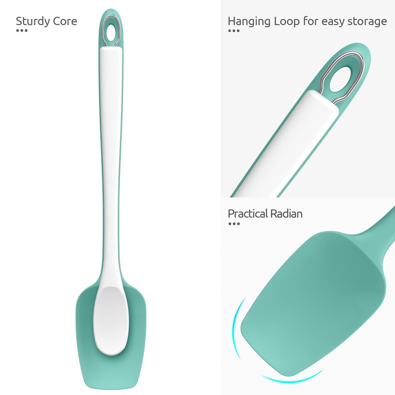 U-Taste Extra-Long 600ºF Heat Resistant Spatula Spoon: 14" Silicone Spoonula