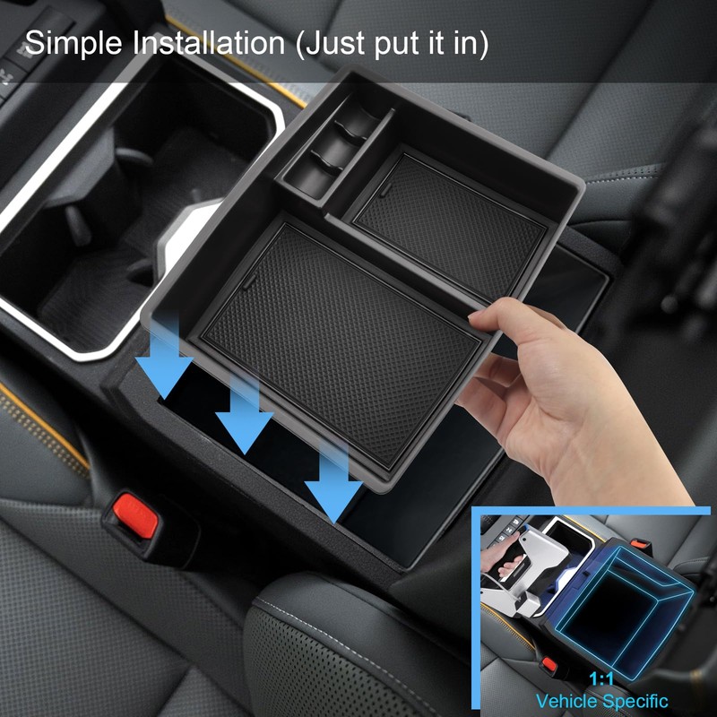 Coleya 2024 2025 Tacoma Accessories Center Console Organizer for Toyota