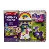 Melissa & Doug Chunky 6 Pc Unicorn Puzzle- New