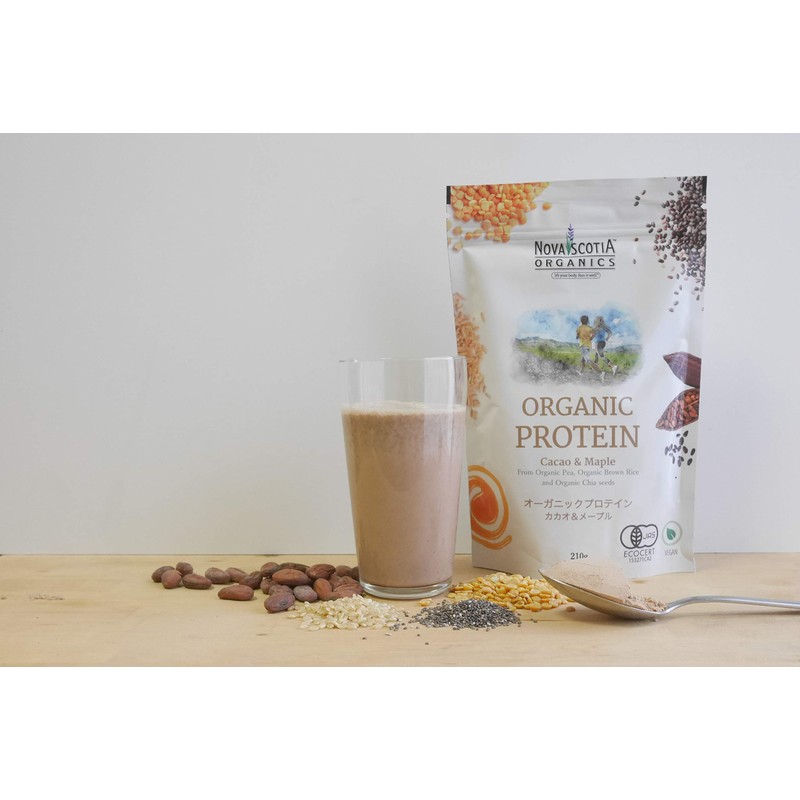 Nova Scotia Organics Organic Protein Cacao &amp; Maple 210g Gluten