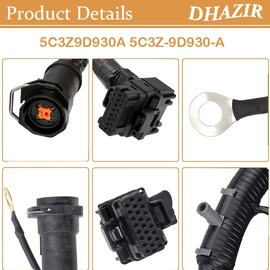 FICM Engine Fuel Injector Module Wiring Harness Compatible with 2003-2007 Ford F250 F350 F450 F550 2004-2005 Excursion Powerstroke 6.0L Diesel Replaces 5C3Z9D930A, 5C3Z-9D930-A