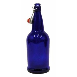Cobalt Blue EZ Cap Bottles-16 oz.-Case of 12-Caps Included