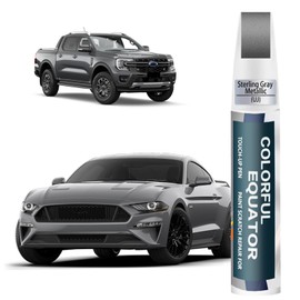 UJ Sterling Gray Metallic Touch Up Paint for Ford, Car Paint Pen Scratch Repair Two-In-One Touch Up Paint, Premium Car Scratch Remover for Deep Scratches