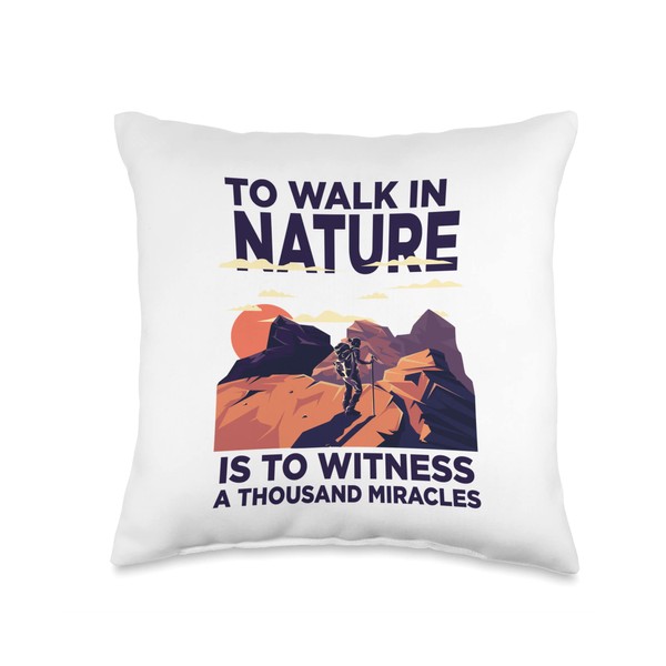 Nature miracle therapy travel relax summer adventure explore Throw Pillow