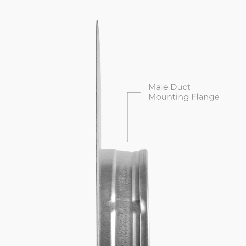 HVAC OV 8" Inch Dryer Vent Wall and Ceiling Plate