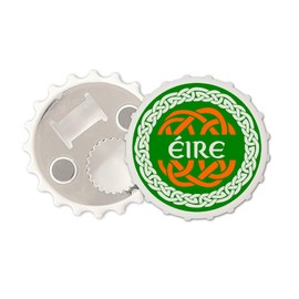 Eire Magnetic Bottle Cap Opener Fridge Magnet Celtic Knot Ireland Irish Symbol