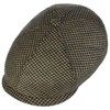 Stetson Silk Houndstooth Flat Cap - Multicoloured Hat in Houndstooth