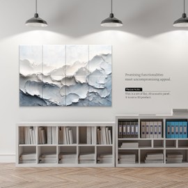 JaneTech 8-Pack Art Acoustic Wall Panels 48x32 Inches Acoustic Treatment Panels- Decorative Soundproof Wall Panels for Studios, Offices, Home, Included Nano Glue Stickers