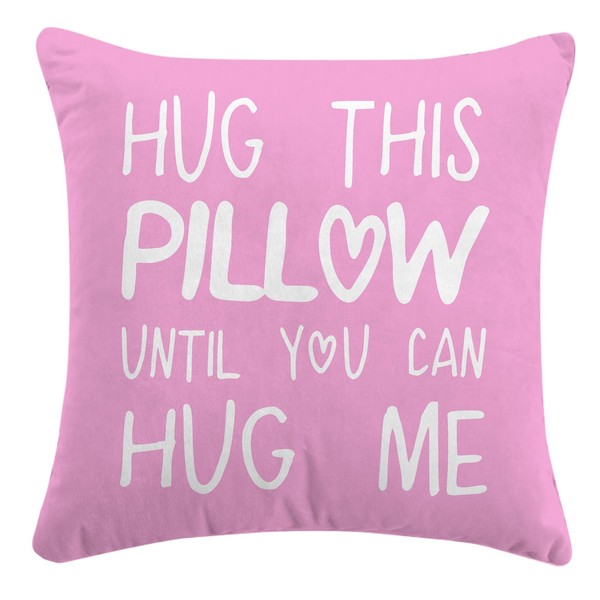 Sufamb Hug This Pillow Until You Can Hug Me Throw