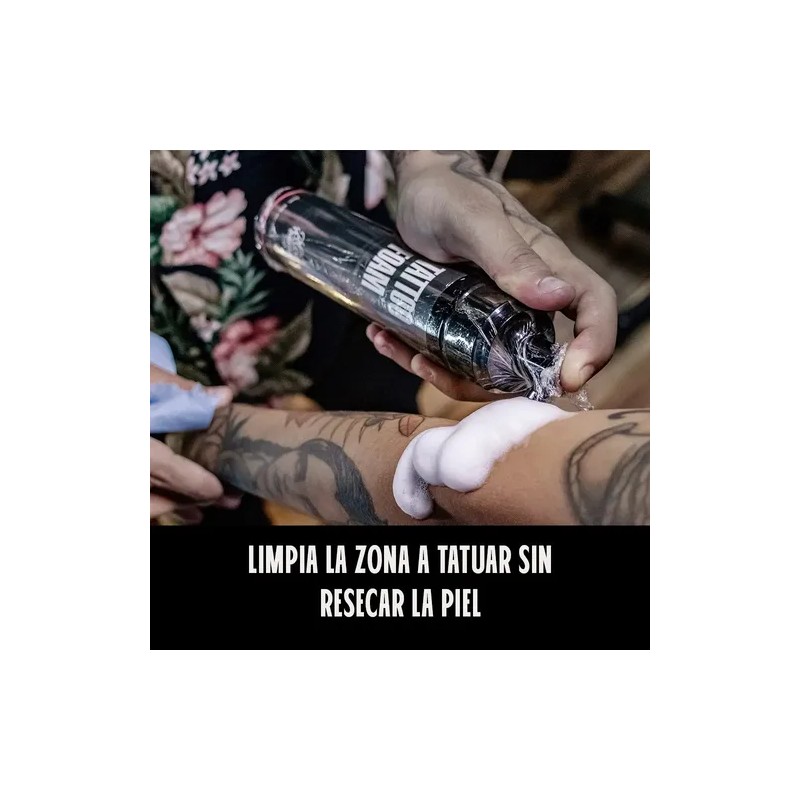 Espuma Limpiador Para Tatuajes Tattoo Foam Black Mandala